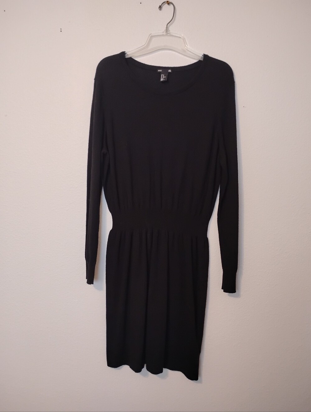 H&M Black Bodycon Sweater Dress